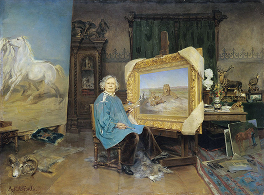 Georges Achille-Fould, Rosa Bonheur dans son atelier