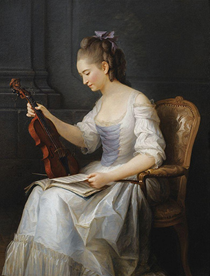 Anne Vallayer-Coster, Portrait d’une violoniste