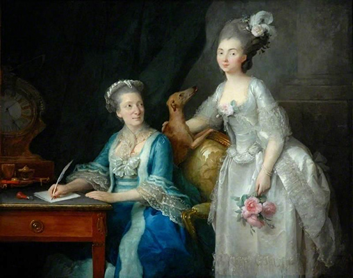 Anne Vallayer-Coster, Portrait d’une femme âgée avec sa fille