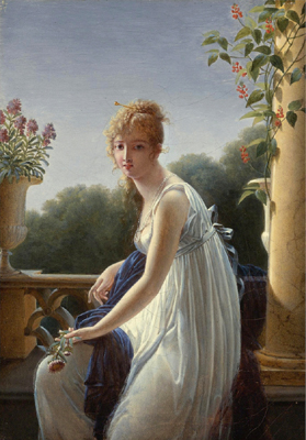 Marie-Denise Villers, Jeune femme assise près d'une fenêtre