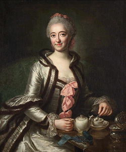 Anna Rosina de Gasc, Portrait d’une dame avec un service de thé