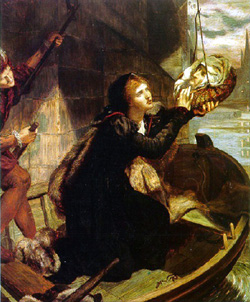 Lucy Madox Brown, Margaret Roper récupérant la tête de son père, Sir Thomas More