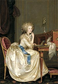 Anton Hickel, Portrait de Marie Louise de Savoie, Princesse de Lamballe 
