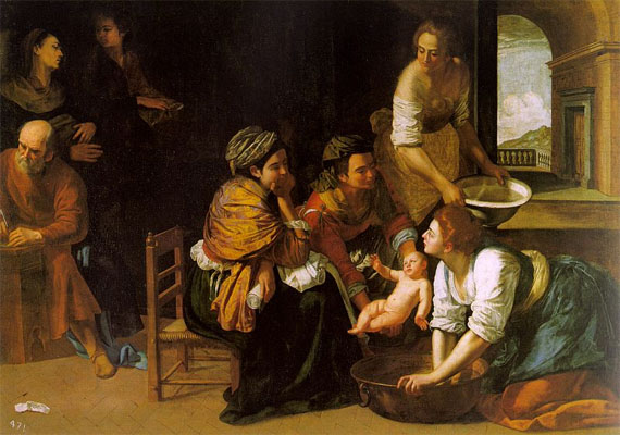 Artemisia Gentileschi, Naissance dean le Baptiste