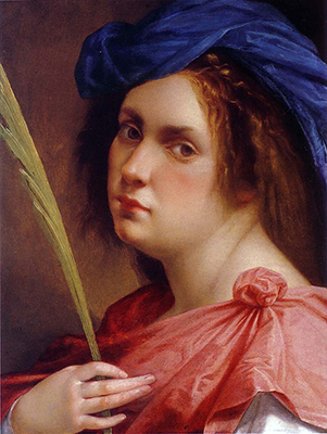 Artemisia Gentileschi, Autoportrait, martyre féminin