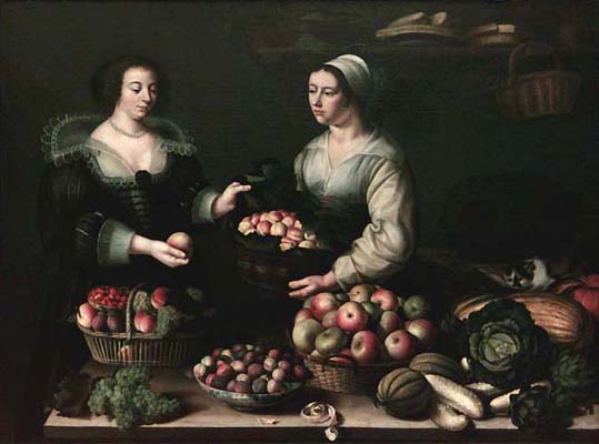 Louise Moillon, La marchande de fruits et légumes