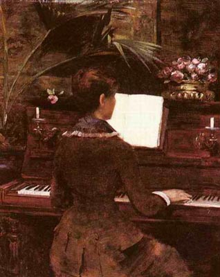 Louise Abbéma, Au piano