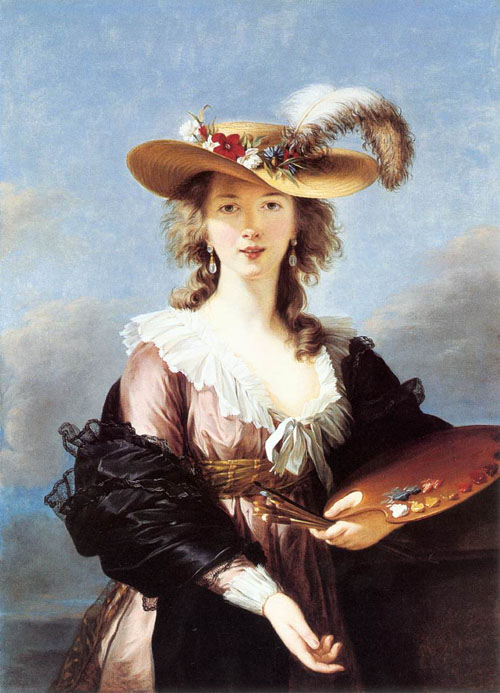 Elisabeth Vigée Lebrun, Autoportrait au chapeau de paille