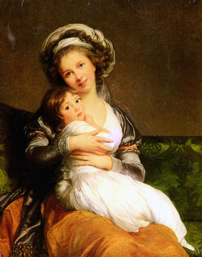 Elisabeth Vigée Lebrun, Autoportrait avec sa fille