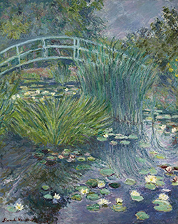 Blanche Hoschedé Monet, Passerelle sur l'étang aux nymphéas